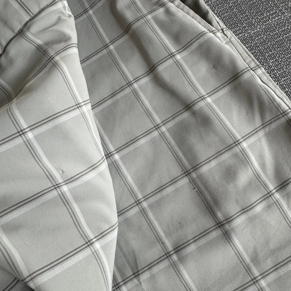 Nike grey and tan plaid Golf Shorts